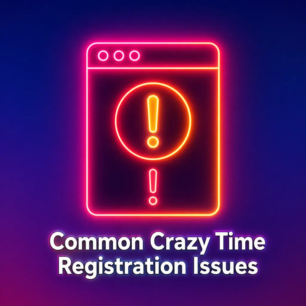 Crazy Time registration troubleshooting checklist