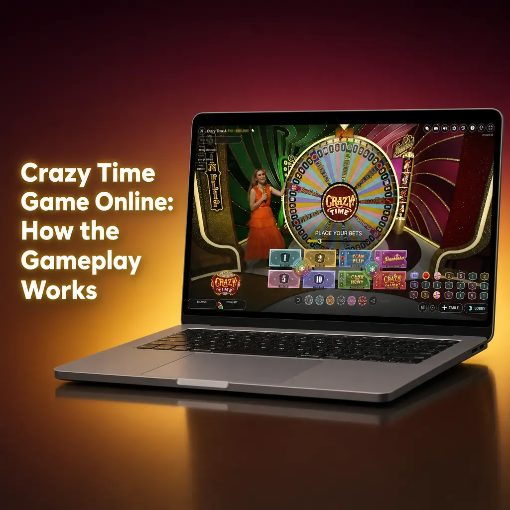 Crazy Time game wheel and bonus rounds