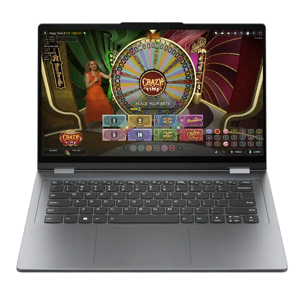 Crazy Time live wheel with bonus games